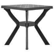 Boxed Xena Square Folding Outdoor Bistro Table , 70cm cm W 70cm cm D Anthracite (LOC: SR6(4.4)-
