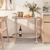 Boxed Aluminium Bar Cart (LOC: SR6(4.4)-KK4746 - 1LP)
