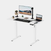 Boxed White Standing Desk 120x60cm with USB-C Charging Port (LOC: SR5(4.1)-KK4894 - MP)