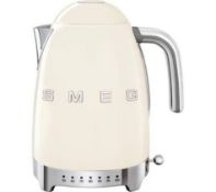 SMEG 50's Retro Style KLF04CRUK Jug Kettle - Cream. RRP £229.99. (LOC: RS2.10-QA2161 - SP)