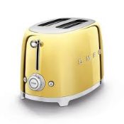 Smeg Retro 2 Slice Toaster TSF01GOUK. RRP £169.99. (LOC: RS1.9-QA2186 - SP)