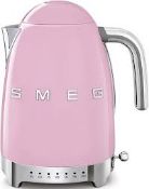 Smeg KLF04PKUK Retro Style Variable Temperature Kettle . RRP £229.00. (LOC: RS1.10-QA2201 - SP)