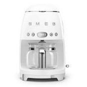 Smeg DCF02WHUK Drip Coffee Machine, Auto-Start Mode, Reuseable Filter. RRP £249.00. (LOC: RS2.9-