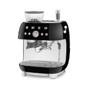 Smeg 50s Style EGF03BLUK Black Espresso Coffee Machine. RRP £649.00. (LOC: RS1.10-QA2194 - 1LP)