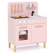 Boxed Costway Pink Toddler Pretend Kitchen Stove (LOC: SR7.2.3-QA2307 - 1P)