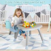 Boxed Costway 6-in-1 Baby High Chair With 5-point Harness And Removable Tray-blue (LOC: SR7(1.1)-
