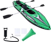 Boxed Costway 11.5' Inflatable 2-Person Kayak w/ Aluminum Paddles (LOC: SR7(1.1)-KK4603 - MP)