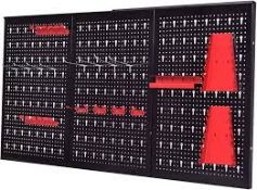 Boxed Goplus TL32992 Metal Pegboard Garage Tool Board Holder (LOC: SR7.2.6-QA2354 - 1P)