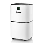 Boxed Costway 12L Ultra-quiet Portable Electric Dehumidifier with 3 Modes (LOC: SR7.2.2-QA2279 -