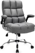 Boxed Costway Upholstered Executive Chair (LOC: SR7.2.2-QA2282 - 1P)