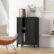 Boxed Double Door Bathroom Floor Cabinet with Shelf (LOC: SR7.2.5-QA2338 - 1P)