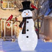 Boxed Costway Warm-White LED Pre-Lit Snowman Christmas Ornament 4.1ft (LOC: SR7(1.3)-KK4651 - 1LP)