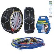 Boxed Goodyear 77916 "G9", 9 mm car passenger snow chains. (LOC: SR5.3.6-TC95 - 1P)