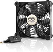 AC Infinity MULTIFAN S4, Quiet 140mm USB Fan (LOC: B3Cage.1-TP321 - SP)