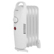 Boxed Abode 5 Fin Oil Filled Radiator 650W Portable Electric Heater. (LOC: SR5.3.6-TC92 - 1P)