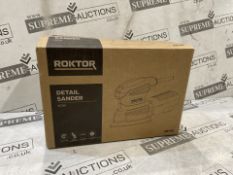 2 X ROKTOR 160W Electric Detail Sander 230V, Get into those tight corners and intricate areas with