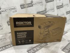5 X ROKTOR 300W 125mm Random Orbital Sander 230V, Achieve a superior, swirl-free finish with this