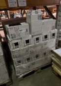 TRADE PALLET TO CONTAIN 115x BRAND NEW PACKS OF AZULEJO BCT JET BLACK 15 X 15CM TILES (44 PER PACK