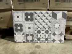 TRADE PALLET TO CONTAIN 36x BRAND NEW PACKS OF ALLEN GRIS DÉCOR TILES 25 X 50CM (13 PER PACK