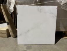 TRADE PALLET TO CONTAIN 48x BRAND NEW PACKS OF MILO WHITE TILES 45 X 45CM (7 PER PACK GIVING A TOTAL