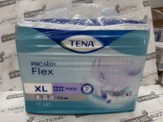 6 X BRAND NEW TENA PROSKIN FLEX EXTRA LARGE MAXI 21 PACK (LOC: 40.2-HH2187 - 3P)
