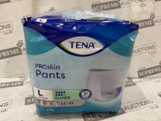12 X BRAND NEW TENA Pants Super LARGE (1700ml) 12 Pack TENA ProSkin Pants Super Large are