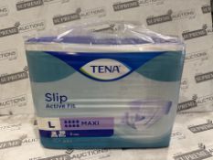15 X BRAND NEW TENA Slip Active Fit Maxi Large (3699ml) 22 Pack (LOC: 17.10.-HH2084 - QP)