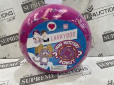 6 X BRAND NEW LankyBox 2182 Mystery Donut, Collectible Mini Figures, 6 Exciting Toys to Discover