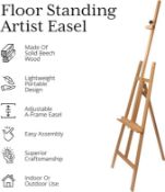 4 X BRAND NEW ARTISTIK A-frame Studio Easel Fits All Canvas Sizes - Our A-frame studio easel