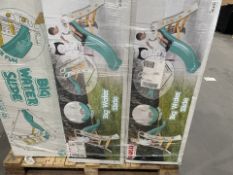 3 X DOLU TOY FACTORY BIG WATER SLIDES (COLOURS MAY VARY) (LOC: 22.19-AA9830 - HP)