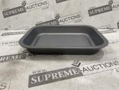 50 X BRAND NEW 25CM ECONOMY ROASTING TRAYS GREY (LOC: 49.3-HH2023 - 1P)