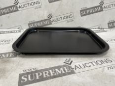 50 X BRAND NEW BLACK 28CM BAKING TRAYS (LOC: 49.3-HH2022 - 1P)