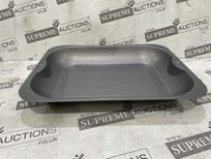 50 X BRAND NEW GREY 38CM LARGE ROASTER DISHES (LOC: 49.1-HH2029 - 1P)