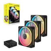 CORSAIR iCUE LINK LX120-R RGB 120mm PWM Reverse Fans Starter kit (LOC: B3Cage.5-QA2923 - SP)