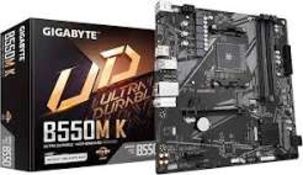 Gigabyte B550M K (AM4/ AMD/ B550/ Micro-ATX/Dual M.2/ SATA 6Gb/s/USB 3.2 Gen 1 (LOC: B3Cage.5-QA2942