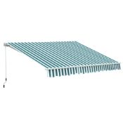 Outsunny 3 x 2.5m Patio Awning, Anti-UV and Waterproof Sun Shade Canopy with Chain Drive (LOC: SR6,