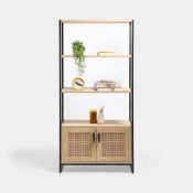 Boxed Lena Rattan Effect Book Shelf (LOC: SR5(2.6)-KK3047 - MP)