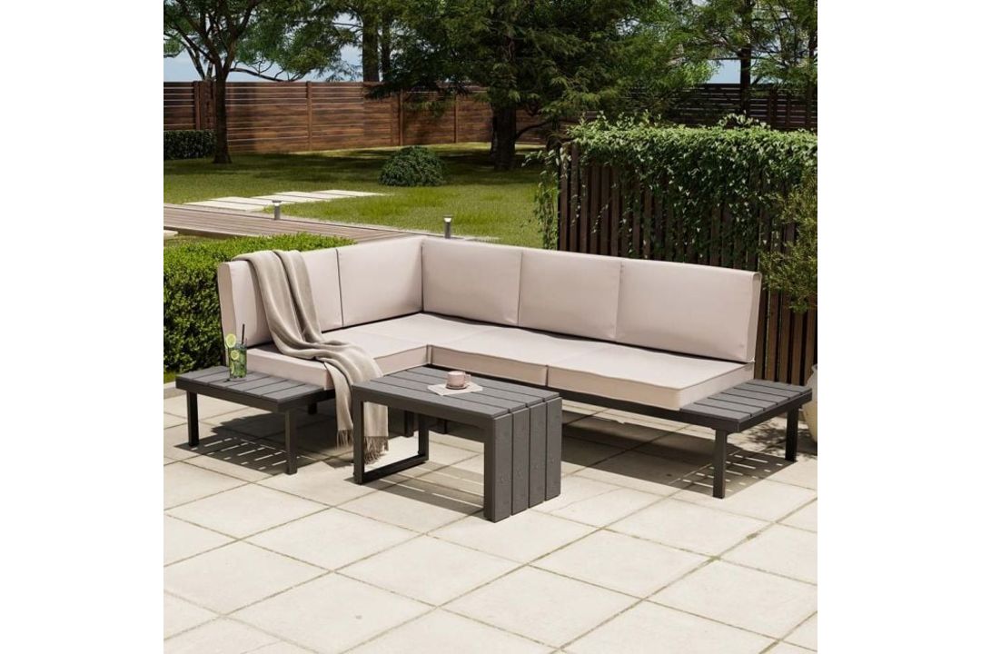 Boxed Aruba Modular Garden Furniture Set. Streamline your garden furniture into one innovative set