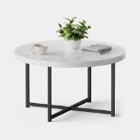Boxed Mosley Faux Marble Coffee Table (LOC: RS1.2-KK5960 - MP)