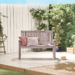 Boxed 2 Seater Wooden Grey Garden Bench (LOC: RS1.1-KK5916 - MP)