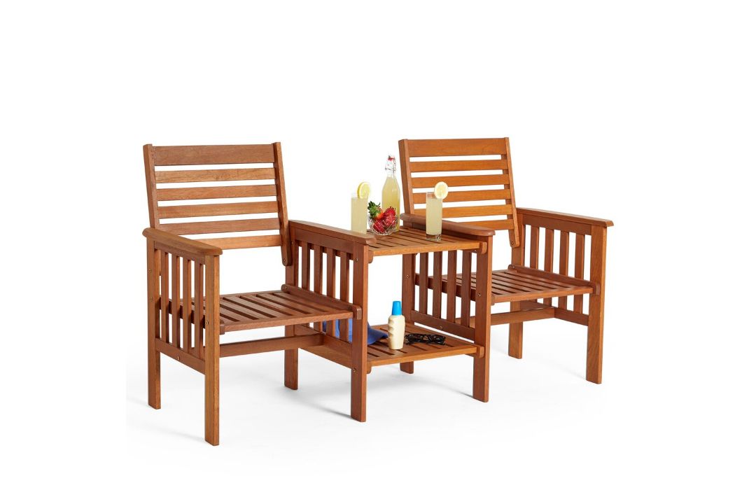 Boxed Cannes 2 Seater Wooden Loveseat (LOC: RS1.2-KK5938 - MP)