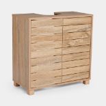 Boxed Under Sink Bathroom Cabinet Chester Range - Brown (LOC: RS1.2-KK5926 - 1LP)
