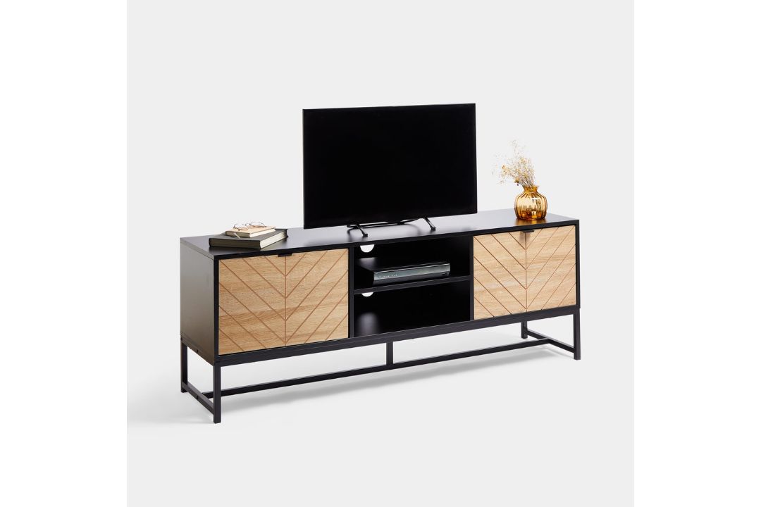 Boxed Dalton TV Unit - Brown (LOC: RS1.2-KK5955 - MP)