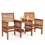 Boxed Cannes 2 Seater Wooden Loveseat (LOC: RS1.2-KK5937 - MP)