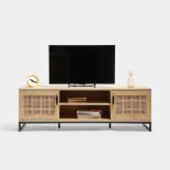 Boxed Riley Rattan TV Unit (LOC: RS1.2-KK5957 - MP)