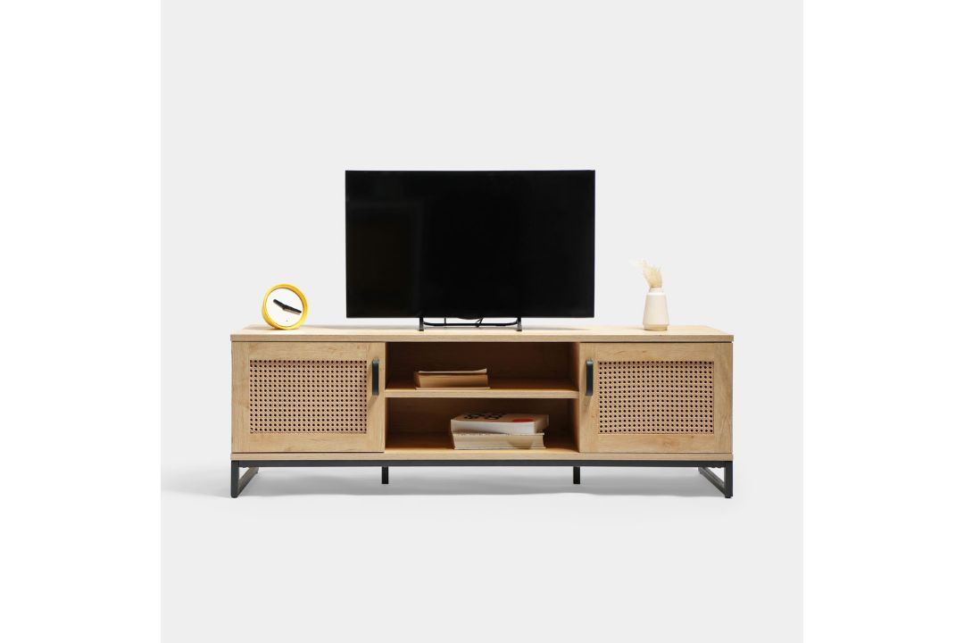 Boxed Riley Rattan TV Unit (LOC: RS1.2-KK5957 - MP)