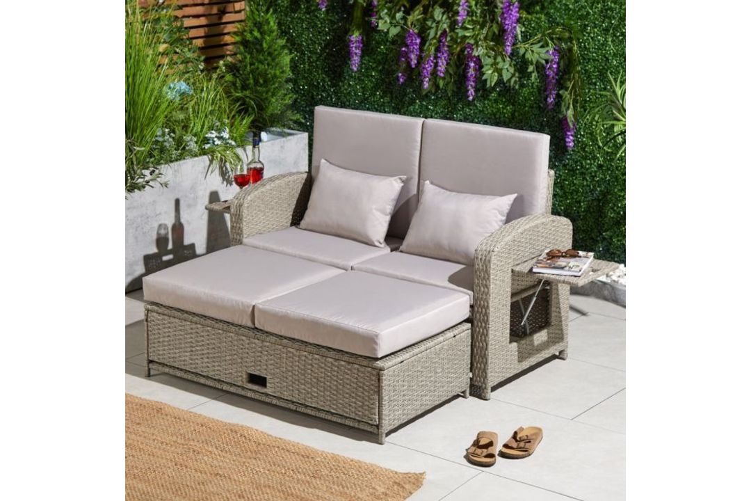 Boxed Alba Reclining Garden Sofa Set (LOC: RS2.6-KK1726 - QP)