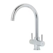 Boxed Trebbia Dual-Lever Mono Mixer Kitchen Tap Chrome (LOC: SR9.4.4-QA2904 - SP)