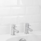 Boxed GoodHome Lazu Bath Pillar Tap, Pack of 2 (LOC: SR9.4.5-QA2820 - SP)