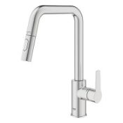 Boxed Grohe Start 30631DC0 Single Lever Kitchen Sink Mixer Tap Supersteel. RRP £299.99. (LOC: SR9.